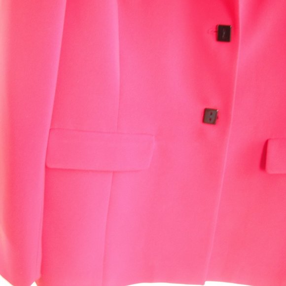 Kasper ASL Women's RED Blazer Jacket Polyester Size 12 Petite Longs Sleeve - Picture 11 of 14